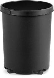 Papierkorb, Kunststoff Volumen 50 l, HxØ 490 x 430 mm schwarz