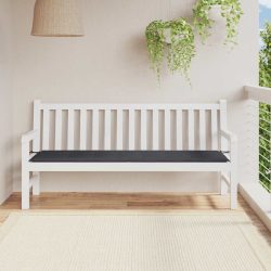 Gartenbank-Auflage Schwarz 180 x 50 x 3 cm