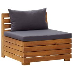 Diverse Hardware, Modular-Mittelsofa 1 Stk. mit Auflagen Massivholz Akazie