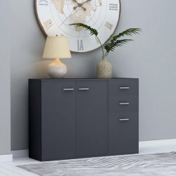 Sideboard Grau 105 x 30 x 75 cm Spanplatte