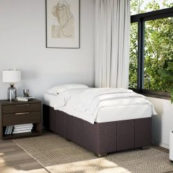 vidaXL Bettgestell Dunkelbraun 80x200 cm Stoff