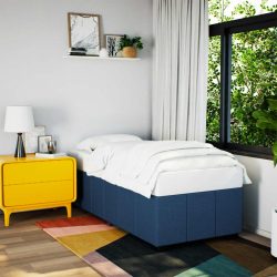 vidaXL Bettgestell Blau 80x200 cm Stoff