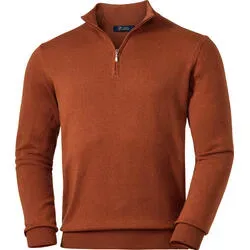 Royal Spencer Herrenpullover Kaschmir-Seide mit Zipp