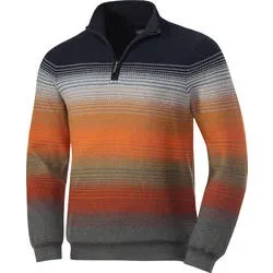 Franco Bettoni Herren Zipper-Pullover Multicolor