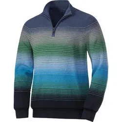 Franco Bettoni Herren Zipper-Pullover Multicolor