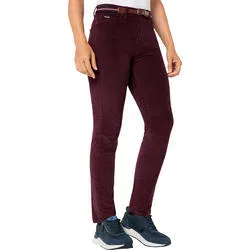 Belmina Damen Cordhose mit Gürtel