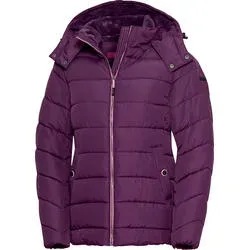 Belmina Damen Steppjacke mit Fellkapuze