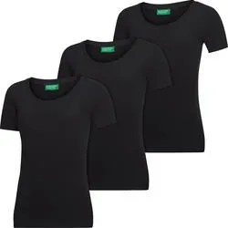 Benetton 3er Pack Damen T-Shirts