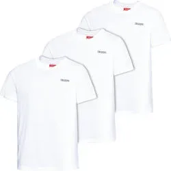 Kappa 3er Pack T-Shirts unisex, pflegeleicht aus 100% Baumwolle