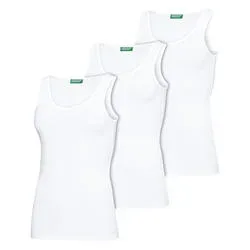 Benetton 3er Pack Damen Trägershirts