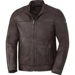 Ross&Cole Herren Lederjacke mit Stehkragen