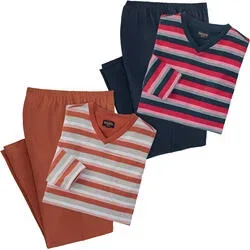 Franco Bettoni 4er Pack Herren Pyjamas lang