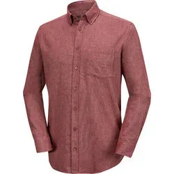 Ducktail Herren Flanellhemd aus 100% Baumwolle mit Button-Down-Kragen