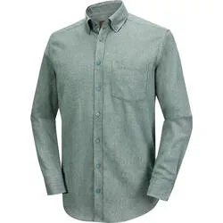 Ducktail Herren Flanellhemd aus 100% Baumwolle mit Button-Down-Kragen