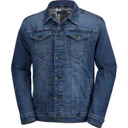 Sisley Herren Jeansjacke mit Flanell