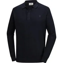 Jacques Britt Herren Strick-Poloshirt langarm