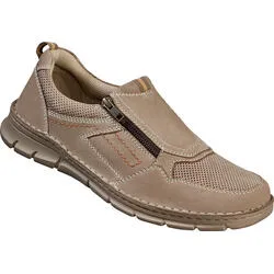 Tom Ramsey Herren Leder-Slipper mit Zipp