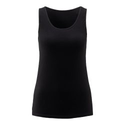 Damen Unterhemd Comfort, 2 Stück, Größe: S, schwarz