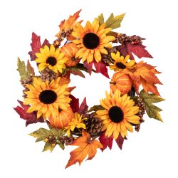 LED-Kranz ?Goldener Herbst?