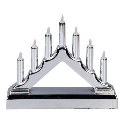 LED-Schwibbogen, silber
