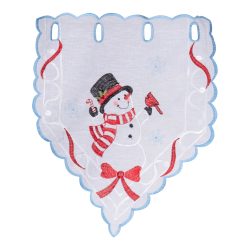 Scheibengardine ?Schneemann?