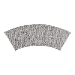 Super-Soft-Badematte ?halbrund?, grau