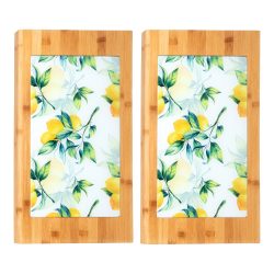 Abdeck- und Schneideplatte ?Lemon? klein, 2 Stück