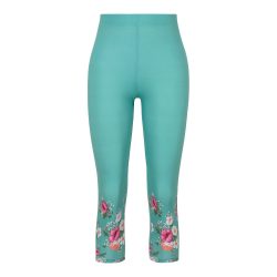 Capri-Leggings ?Blütenzauber?, Größe: XL, grün