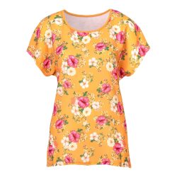 Blusenshirt ?Blütenzauber?, Größe: XXL, orange
