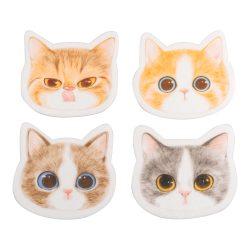 Glasuntersetzer ?Katzen?, 4 Stück