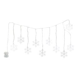LED-Lichtervorhang ?Schneeflocken?, 95 cm