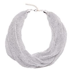 Tuch-Kette, silber