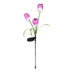 Solar-LED-Gartenstecker ?Tulpe?, lila