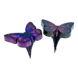 Solar-LED-Bodenleuchten ?Schmetterling?, 2 Stück