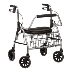 Dietz Reha Schwerlast-Rollator XXL bis 200 kg mit Sitz und Korb