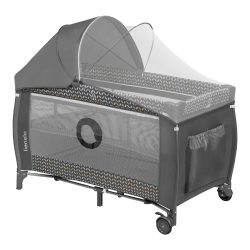 lionelo Reisebett Sven Plus Grey Scandi