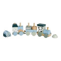 Spielzug aus Holz Panda 16-tlg.