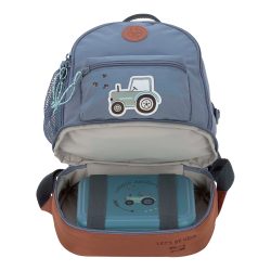 Lässig Kinderrucksack ADVENTURE - TRACTOR (24x27x15) in blau