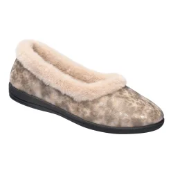 Kuschel-Hausschuh-Ballerina ?Birgit?, Größe: 39, beige