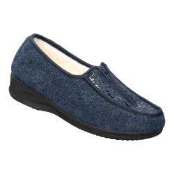 Kuschel-Mokassin ?Kalinka?, Größe: 41, blau