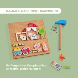 Hammer-Nagelspiel Bauernhof