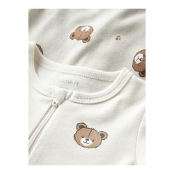 2er-Pack Schlafoveralls mit Klappfuß Bär