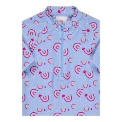 Badeshirt langarm mit UV-Schutz Regenbogen