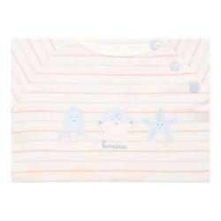Raglanshirt langarm Ringel Aqua Friends