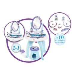 Smoby - Die Eiskönigin 2in1 Frisiertisch, Multicolor