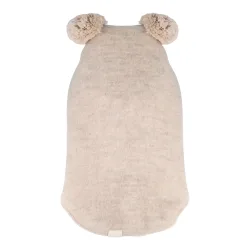 Wollfleece-Schlupfmütze mit Bommel