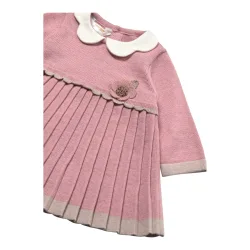 Strickkleid langarm mit Bubikragen
