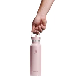 Trinkflasche mit Strohhalm 621ml
