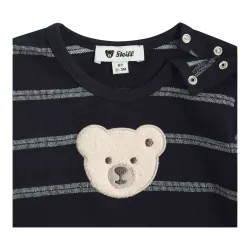 Shirt langarm Bär Ringel