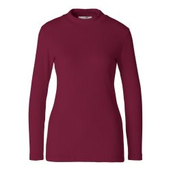 Damen-Pullover, gerippt, Größe: L, rot